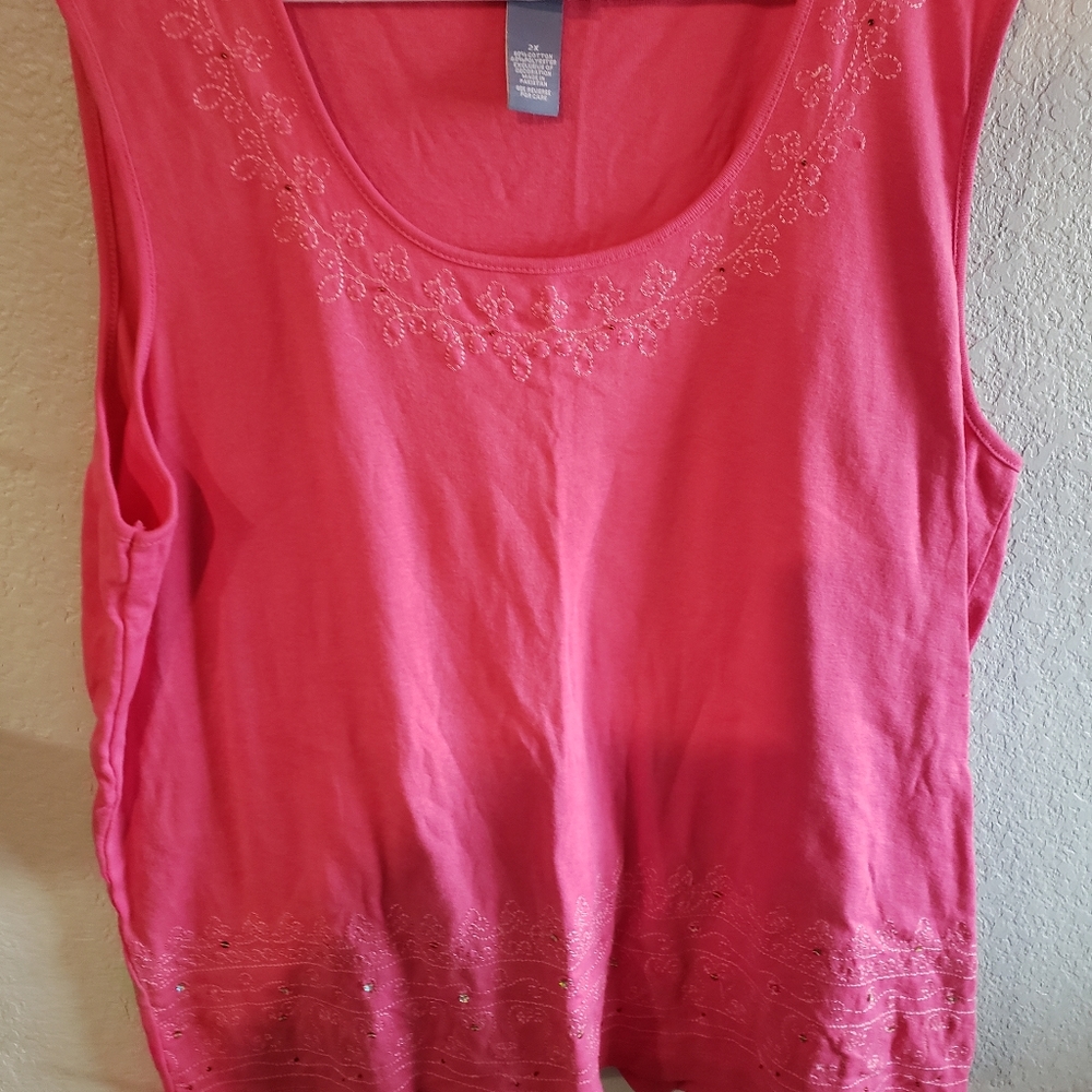 Liz & Me sleeveless top size 2X
